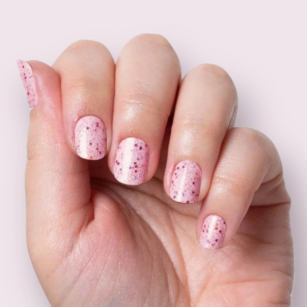 Color Street Nail Polish Strips in Pink Warrior